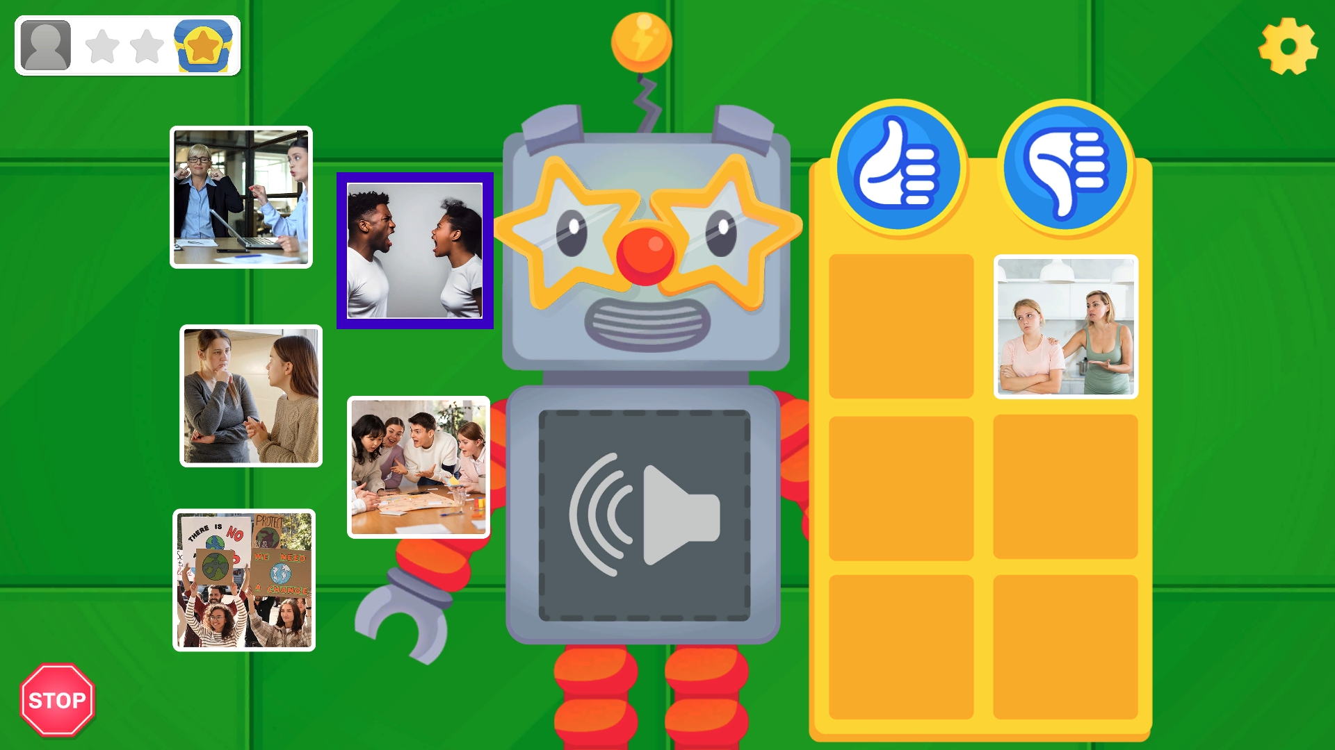 Game screen with new object highlighted