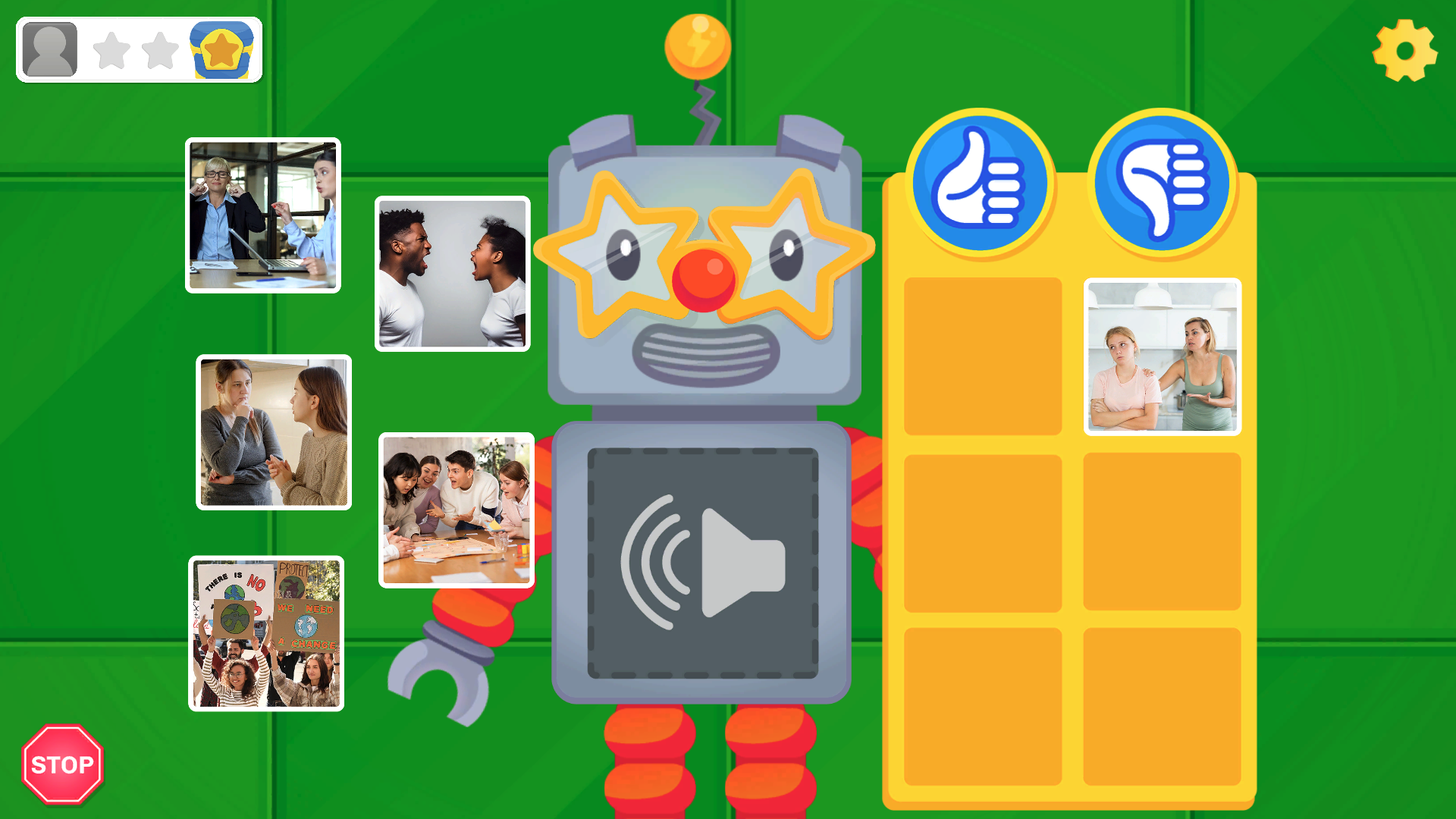 Game screen after pressing enter shows object in correct spot
