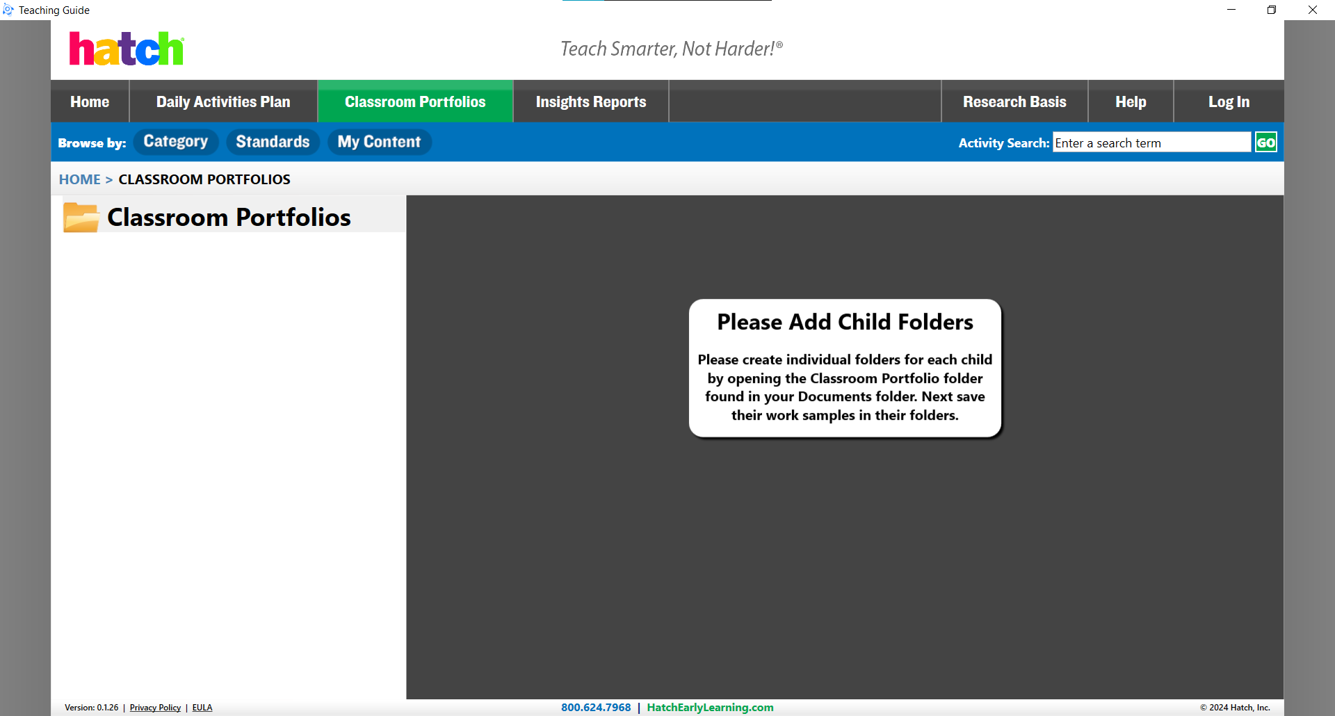 Child portfolios in IgnitePanel